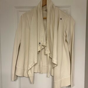 All Saints Ivory Hooded Cardigan